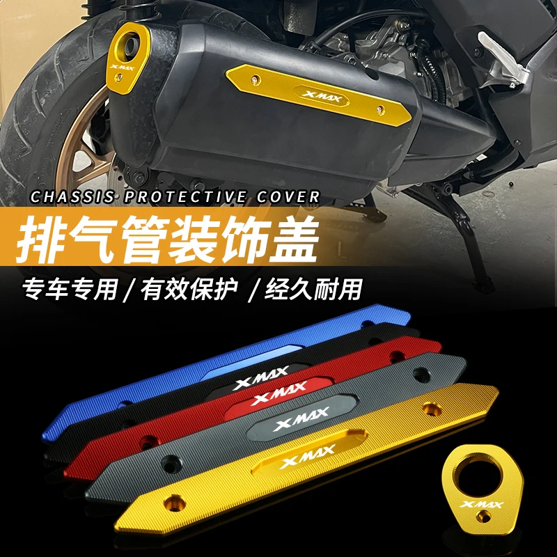 

For Yamaha XMAX 300 250 XMAX250 XMAX300 2018-2023 Exhaust Pipe Rear Cover Tip Tail Cover End Trim Caps Protection Accessories