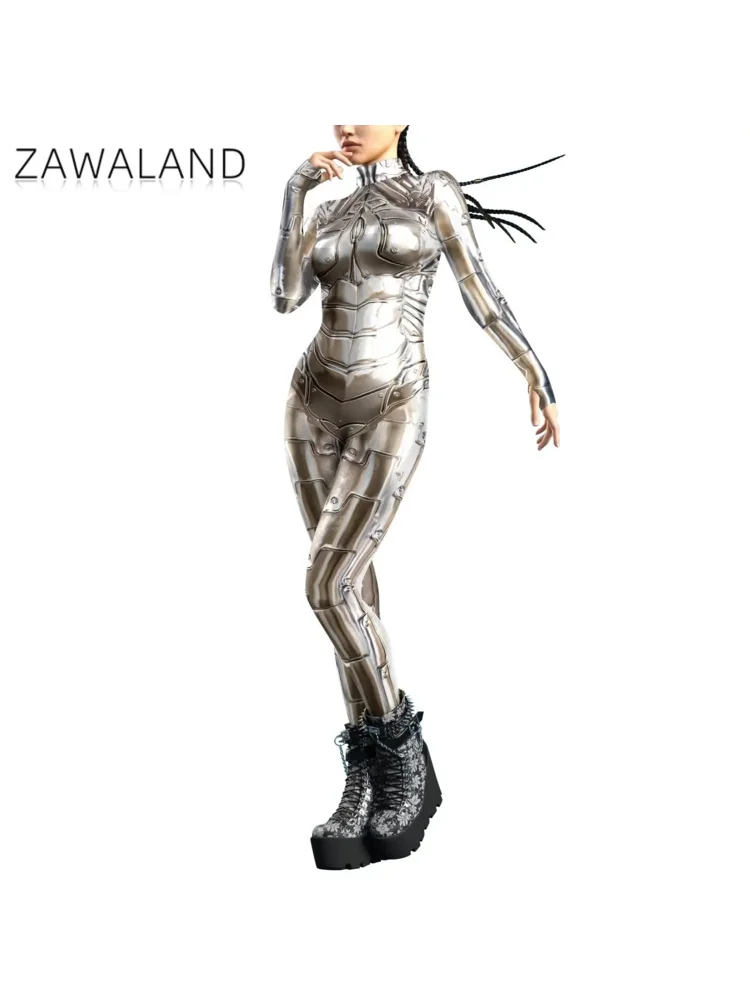 Женский комбинезон для косплея в стиле панк с принтом