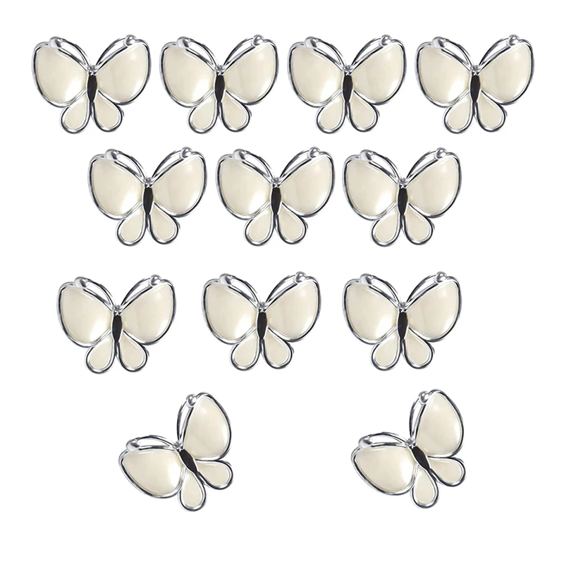 

Butterfly Napkin Rings Set of 12,Silver Napkin Ring for New Year,Easter,Christmas,Holiday,Hotel,Dinner Party and Table
