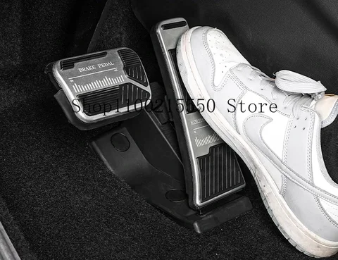 Аксессуары для уравнений Leopard Titanium 3, автомобильная педаль акселератора и тормоза, титановая три противоскользящие педали для интерьера