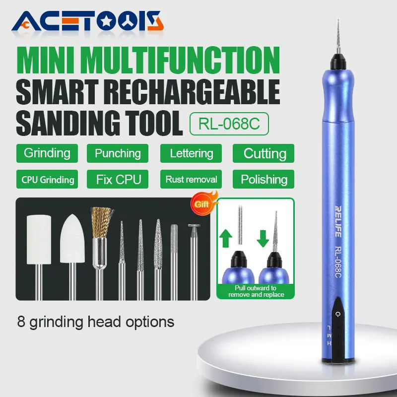 RELIFE RL-068C Электрическая Шлифовальная Ручка С Регулируемой Скоростью