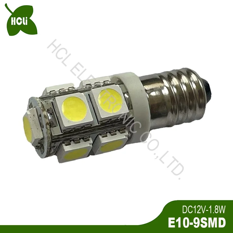 Высокое качество DC6.3V 12V 24V E10 BA9S BAX9S T4W T11 1815 1895 T10 W5W 194 168 клиновая светодиодная лампа
