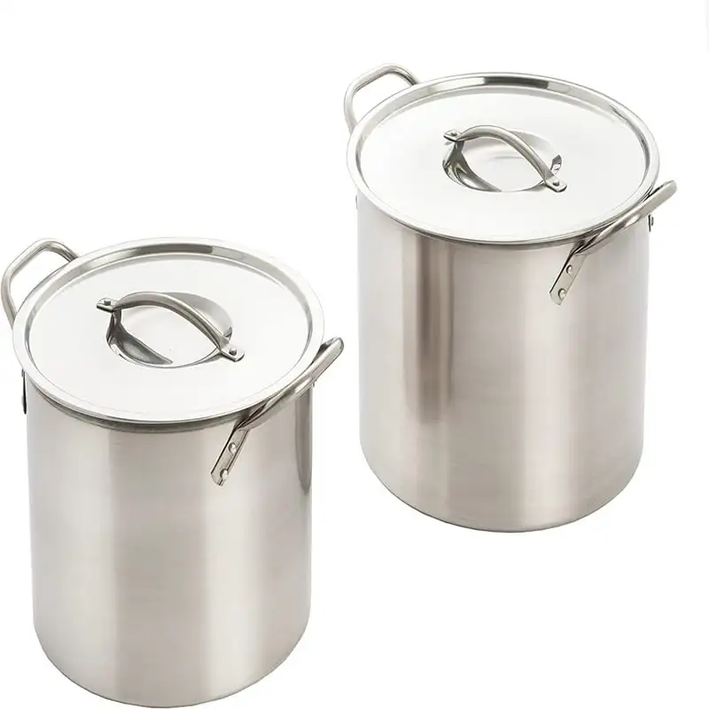 

4 Piece Stock Pot Set 8QT & 12QT Fast Shipping