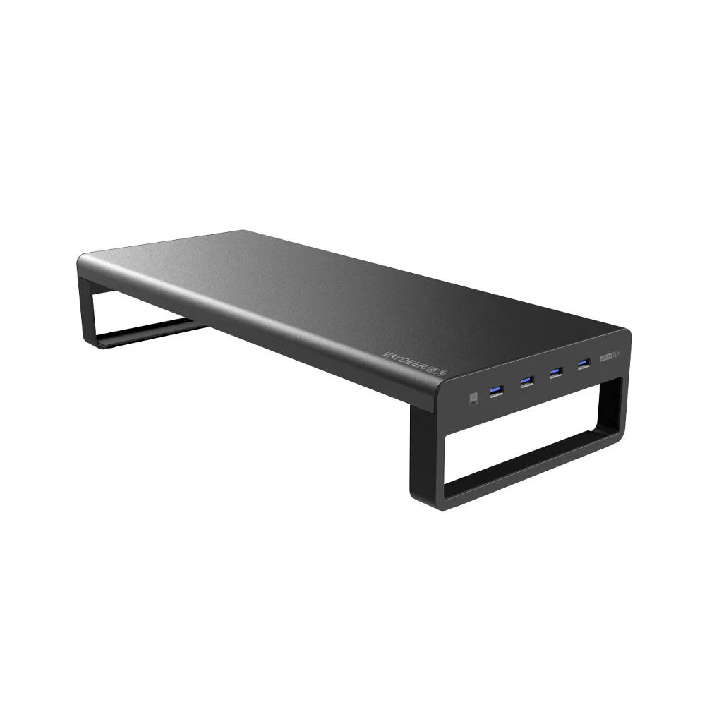 

Screen Elevated Shelf USB Interface Computer Laptop Riser Display Holder (Black)