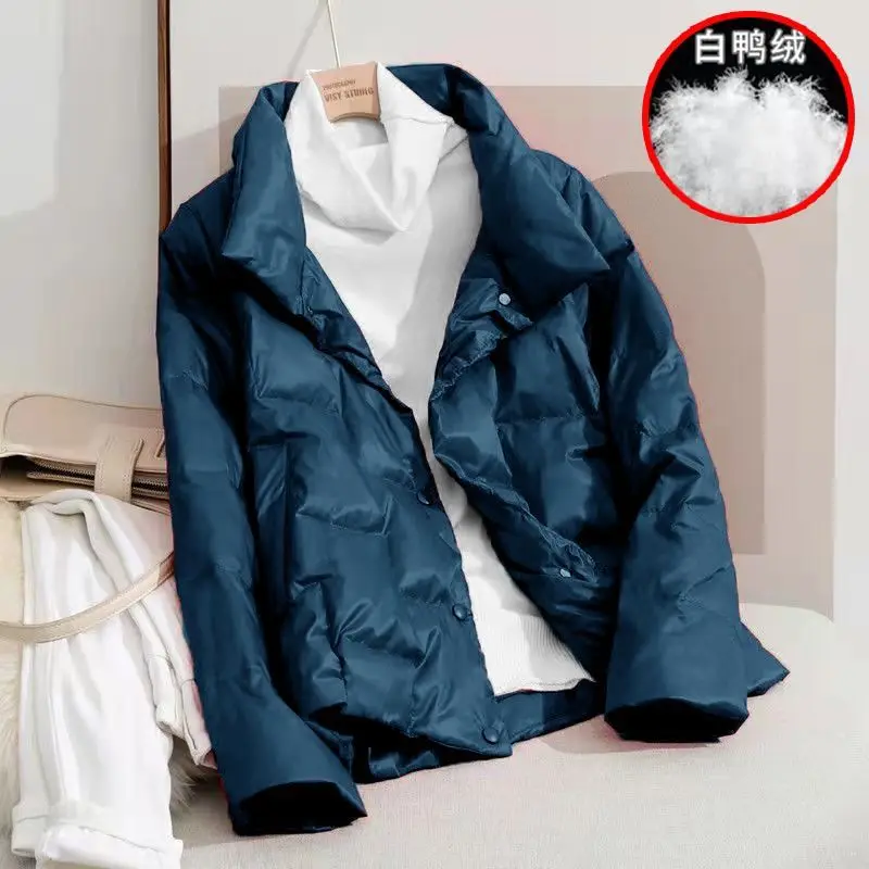 2022 New Ultra Light Duck Down Coat Women Short Stand collar  Jackets Autumn Winter warm Puffer Jacket Parkas Down jacket women