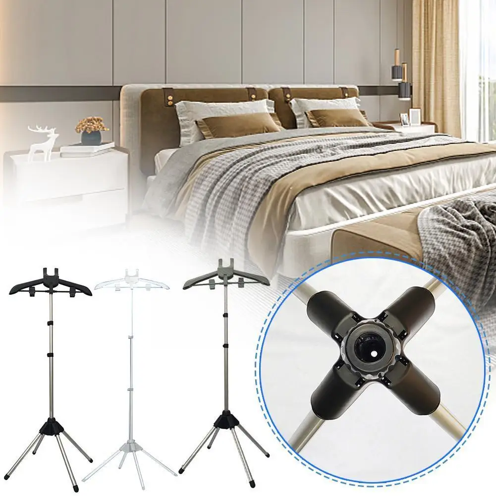 

Телескопическая складная вертикальная вешалка для одежды, подставка для дома, ванной, железная рама для ежедневного использования, алюминиевые домашние общежития для улицы