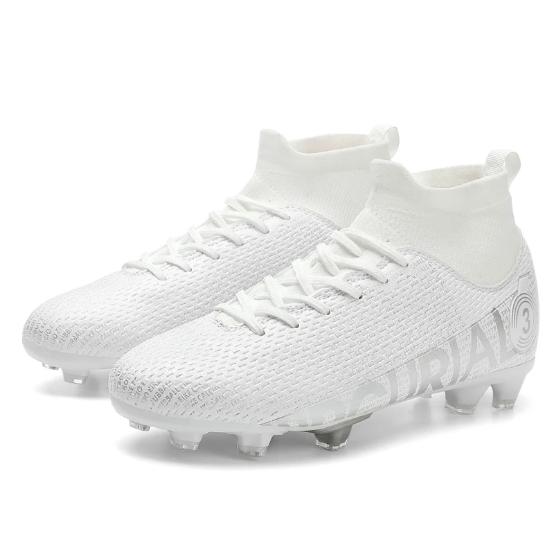 New Mens Football Boots Football Boots FG/TF Kids Football Shoes Anti-slip Spikes Professional Field Boots31-48