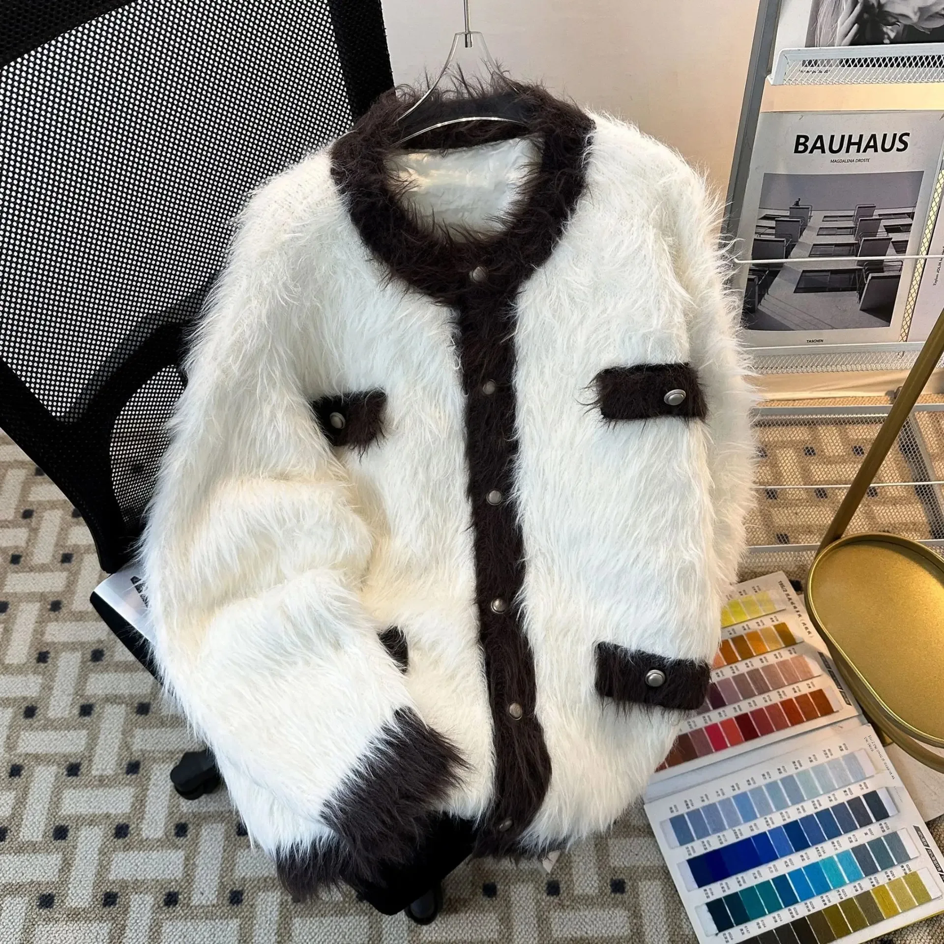 Осень/зима 2023 новый мужской норковый свитер куртка Sensibility Nichetweed стильный цветной