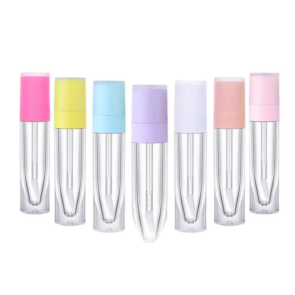 

Wholesale 10/100pcs 5ml Empty Lip gloss Tubes Mix Color Caps 8ml Lip balm Eyeliner Bottle Lipstick Cosmetics Packing Containers