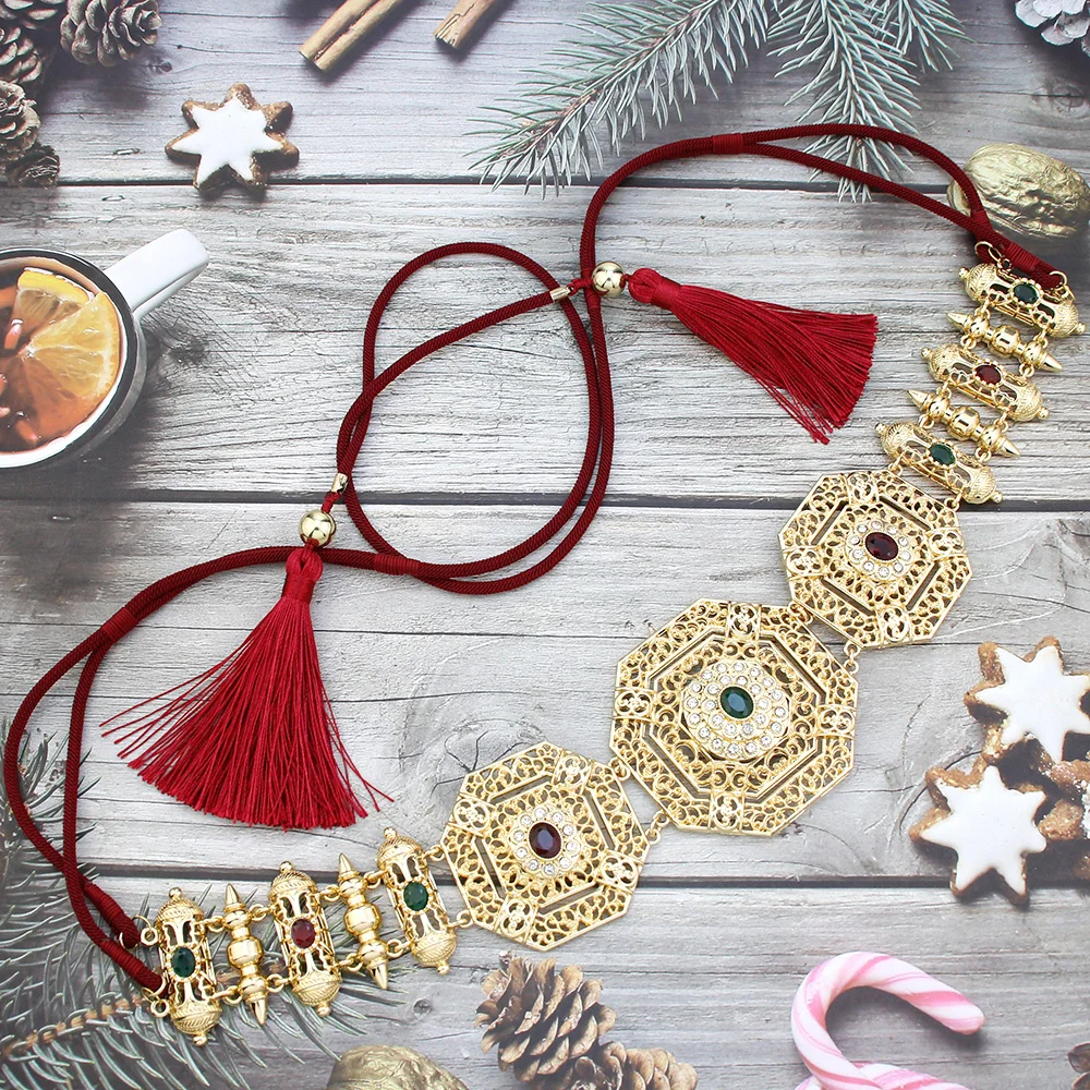 

Neovisson High Quality Hand Woven Rope Belt Wedding Jewelry Morocco Caftan Belt Arabic Robe Accessories Ladies Favorite Gift