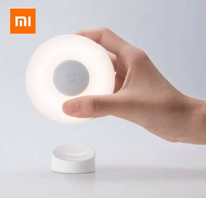 Продажа Новинка 2019 г., светодиодный индукционный ночник Xiaomi Mijia, 2 лампы с регулируемой яркостью, инфракрасный смарт-датчик человеческого тела с магн...