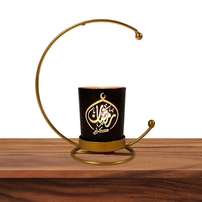 S Star Candle Holders Sun Candle Sticks Moon Candle Holder Metal Candlestick Eid Living Room Windowsill Decor
