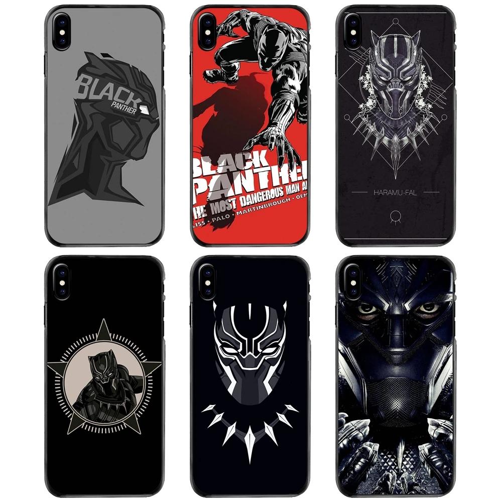 

New Comics marvel black panther For iPhone 11 12 13 14 Pro MAX Mini 5 5S SE 6 6S 7 8 Plus 10 X XR XS Hard Phone Shell Case