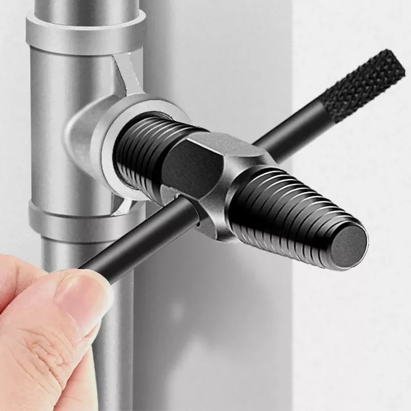 

Wire Extractor Faucet Damaged Bolts Wire Pipe Remover Double-head Water Pipe Triangle Valve Tap Bolt Remover Tools