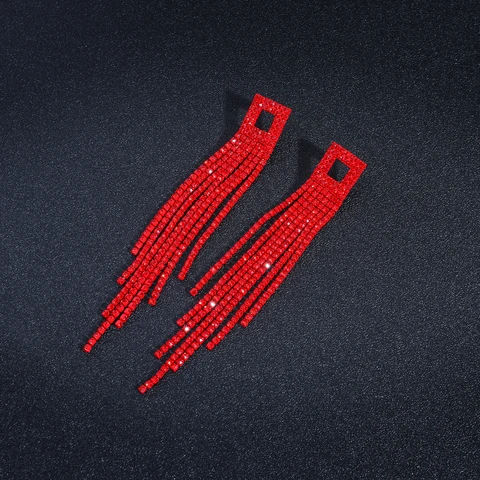 Хрустальные серьги-подвески Сваровски