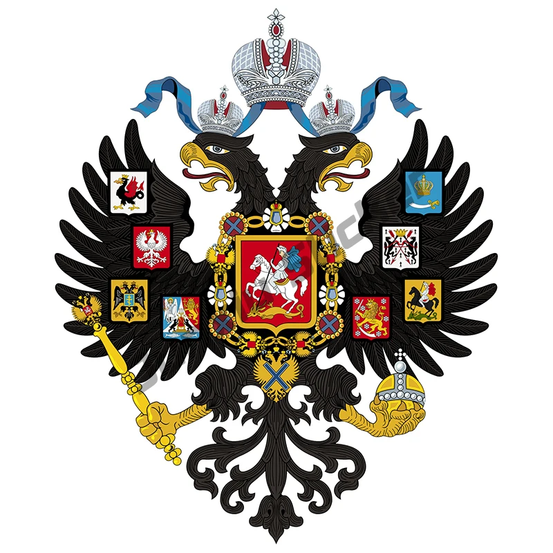

Автомобильная наклейка N520 # с эмблемой российского двухстороннего орла, герб Российской Федерации, Москвы, орла, водонепроницаемая автомобильная наклейка, наклейка на бампер