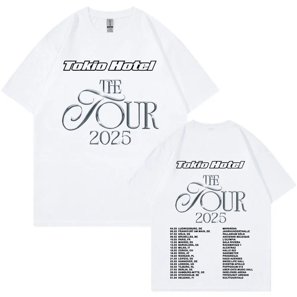 Немецкая рок-группа Tokio Hotel The Tour 2025 футболки для мужчин и женщин футболка в стиле