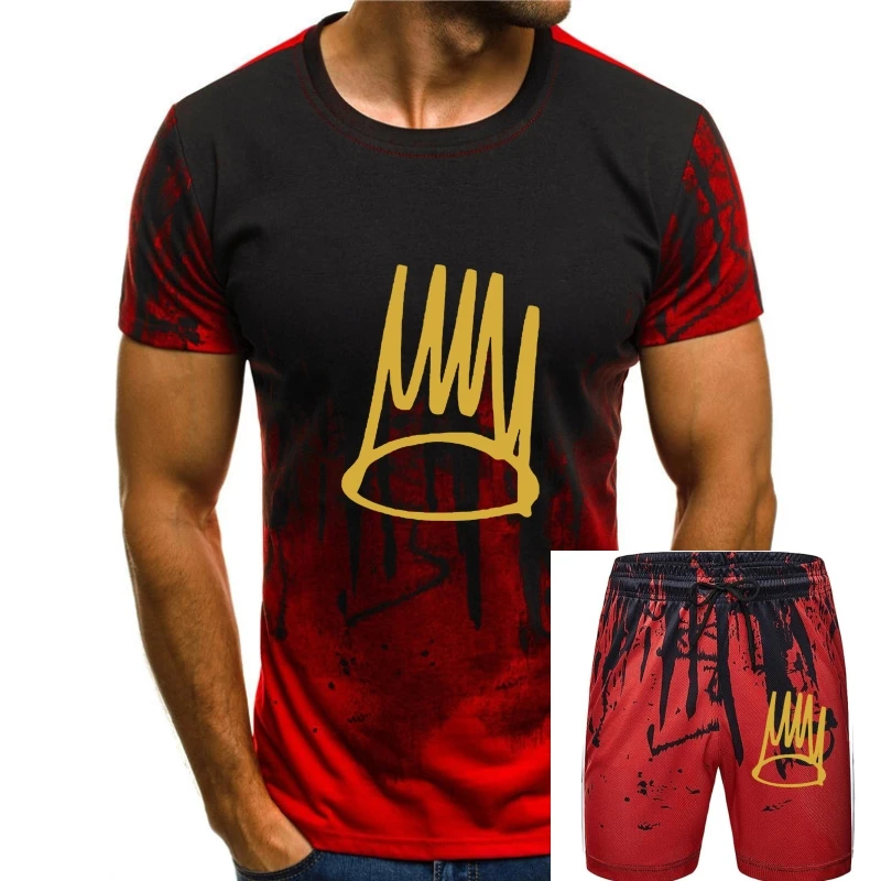Men's Dreamville Records J Cole Crown Hot Stamping Casual T-Shirt Men's T-Shirt 2019 New Short Sleeve Men