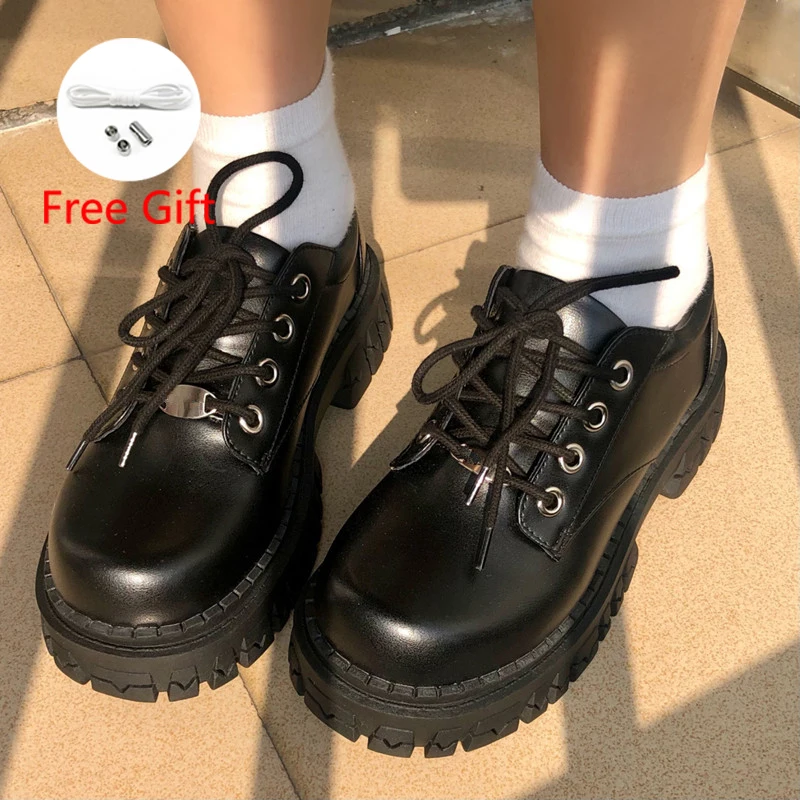 

Туфли из натуральной кожи на толстой подошве в британском стиле