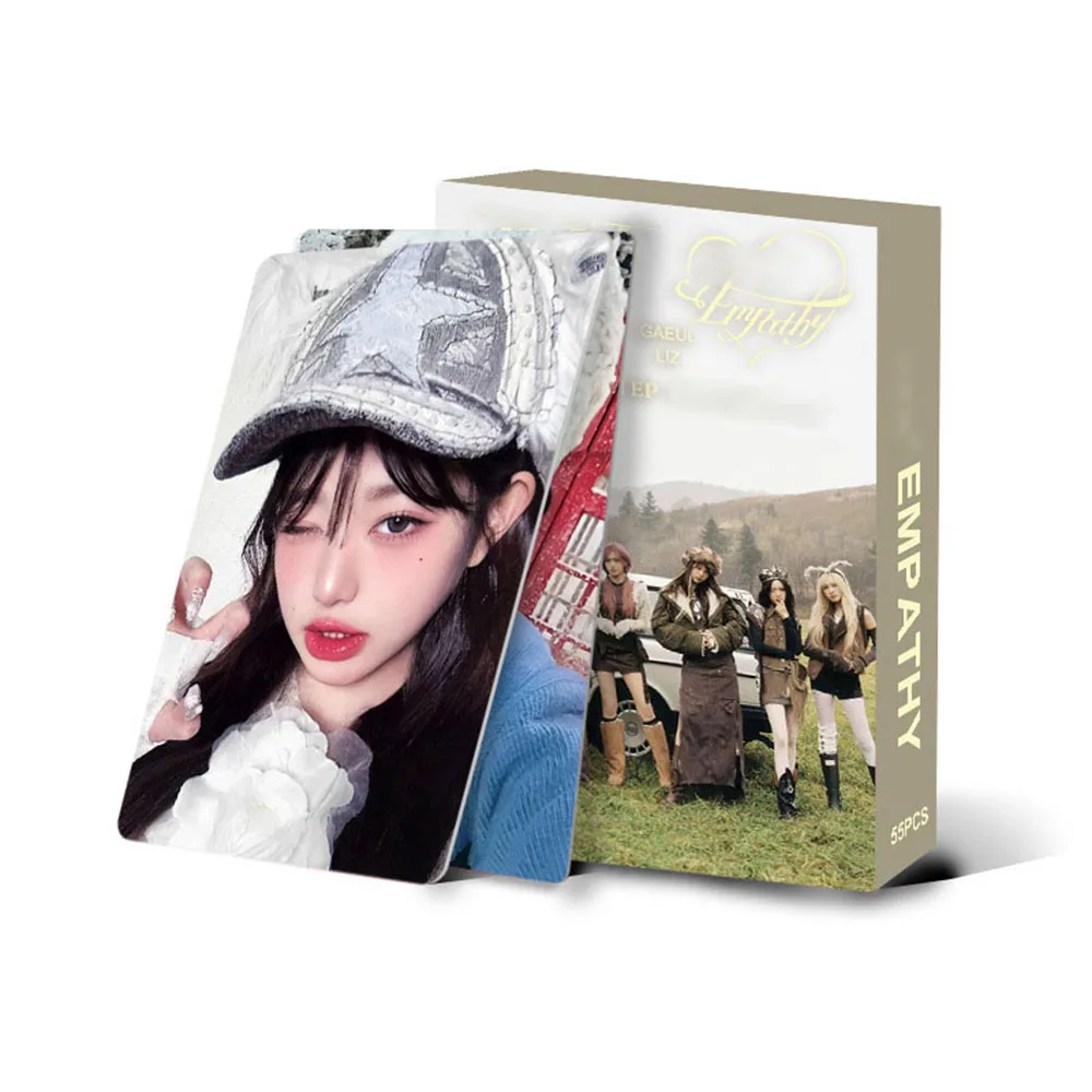 55 шт./компл. Kpop Wonyoung Gaeul Rei EMPATHY альбом ломо-карты Yujin Leeseo Liz модные фотокарточки для