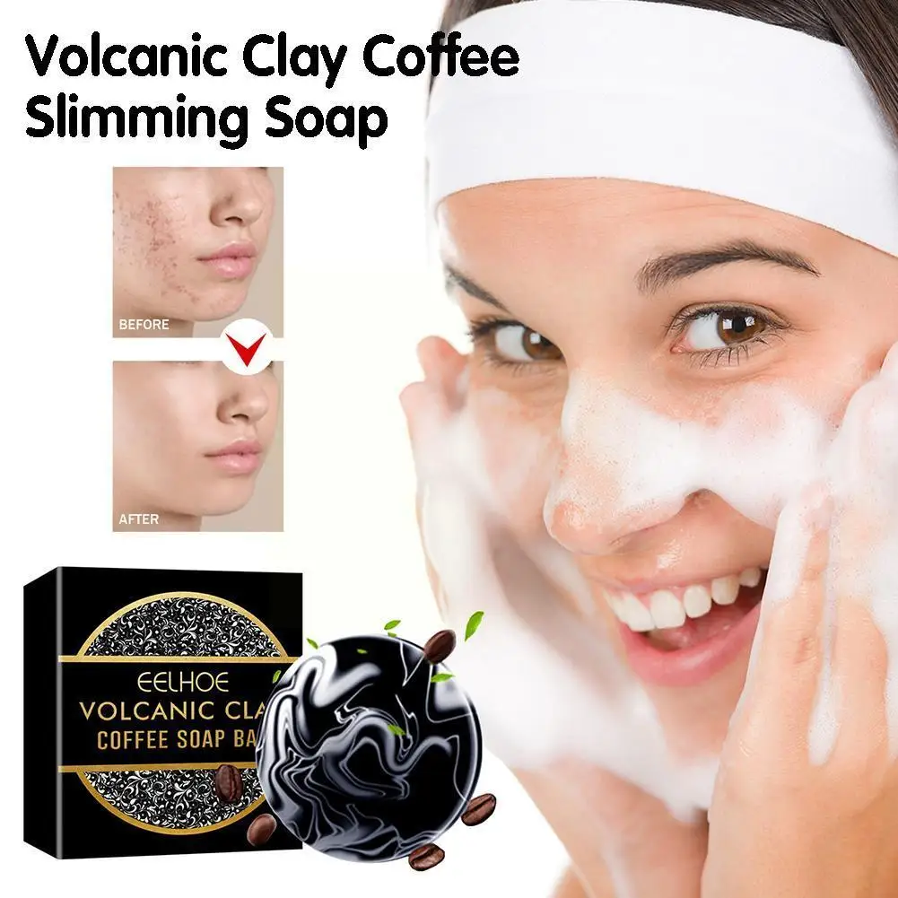 

Volcanic Clay Coffee Slimming Soap Fat Burning Handmade Massage Tighten Soap Fast Soap Weight Lift Belly Loss Anti Cellulit P3I2
