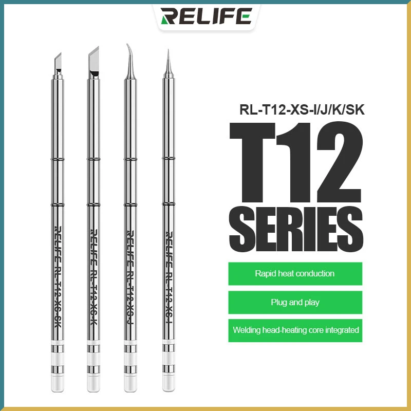 

RL-T12-XS-I/J/SK/K Soldering Solder Iron Tips For Hakko FX951 STC AND STM32 OLED Soldering Station Electric Soldering Iron