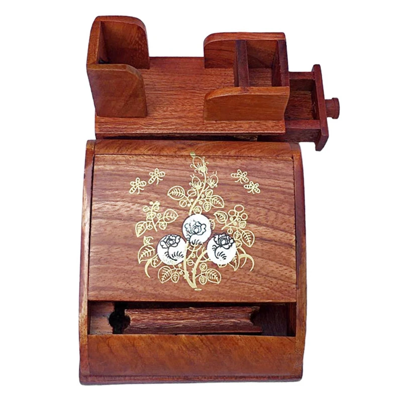 

Mahogany Cigarette Case Automatic Rolling Machine Handmade Automatic Smoking Accessories Boyfriend's Present