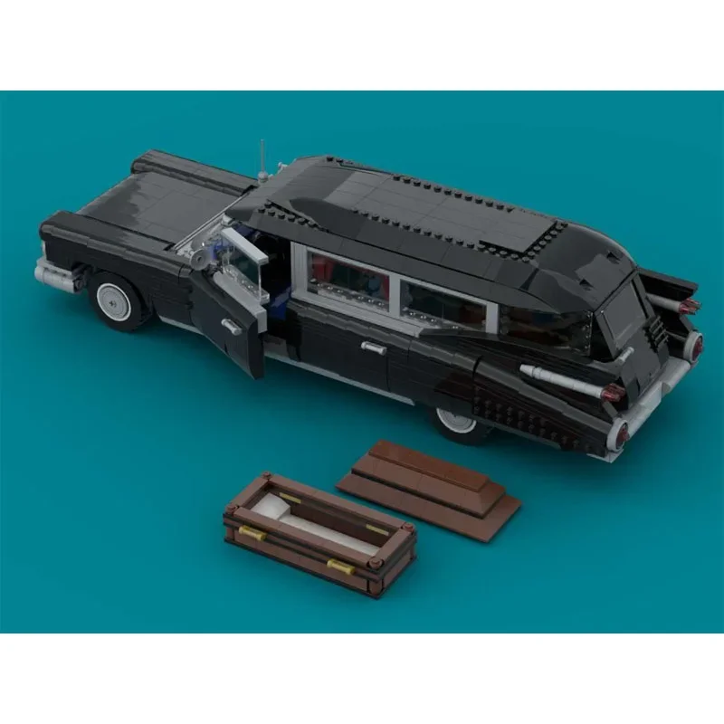 Женский черный призрачный автомобиль гоночный спортивный строительный блок