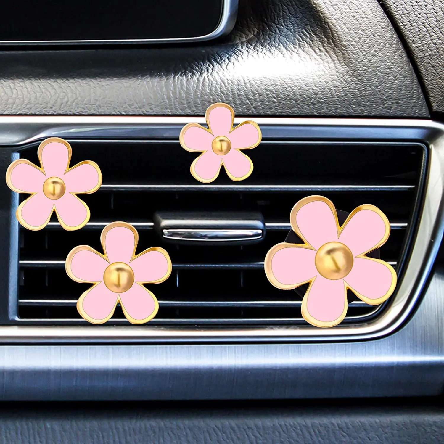 

Daisy Flowers Air Vent Clips Car Freshener Clip Air Vent Decorative Clip for Car Air Vent Decorations Accessories