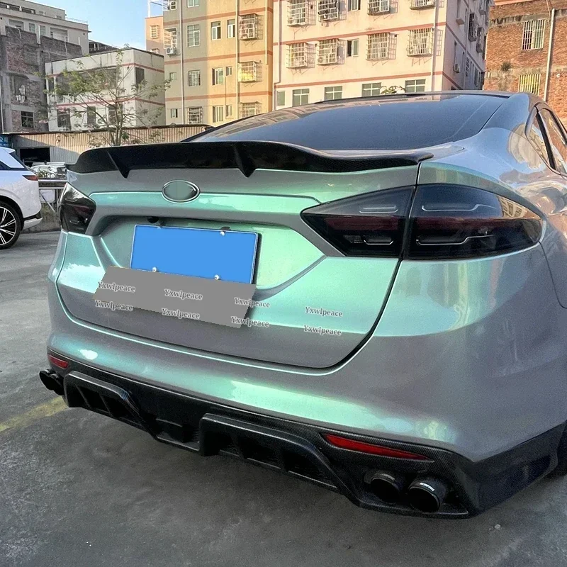 R-стиль из настоящего углеродного волокна задний спойлер для багажника