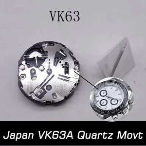 Preminum Japan VK63 VK63A Quartz Movement Chronograph 24 Hours Replace for Watch Single Calendar 0 J