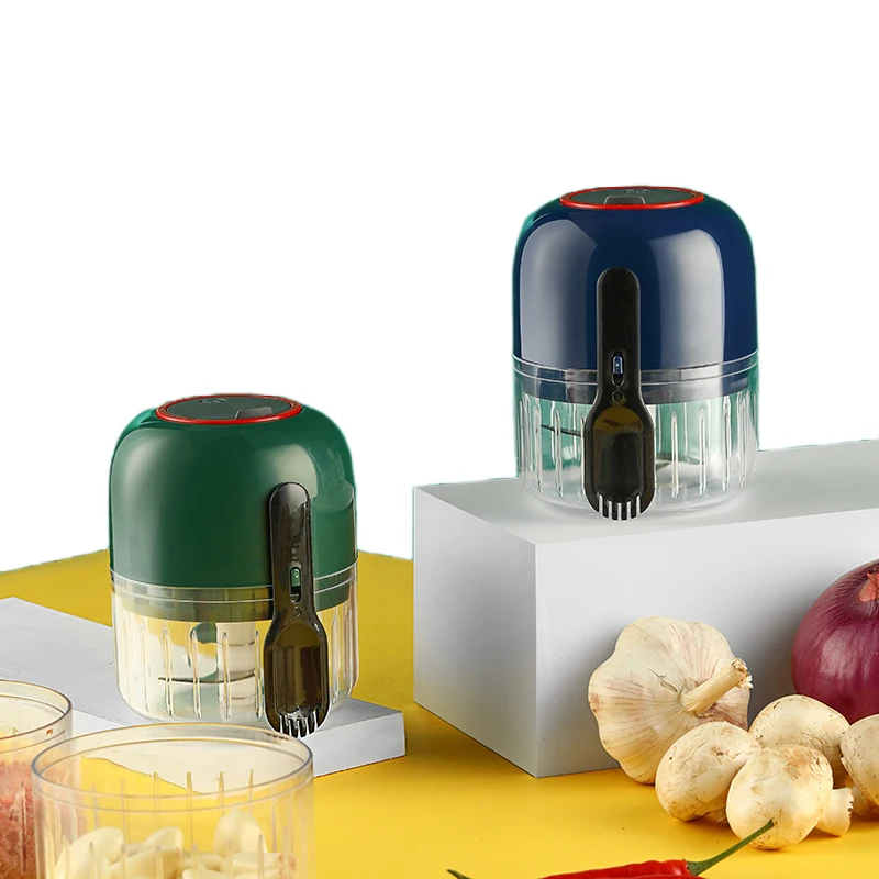 

Mini Electric Garlic Masher Blender 300ML Press Mincer USB Wireless Vegetable Meat Grinder Mixer Food Processor Chopper Kitchen