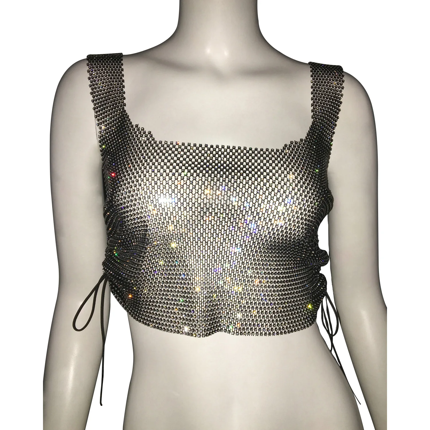 Новая регулируемая рыболовная сеть на шнуровке со шнуровкой и стразами