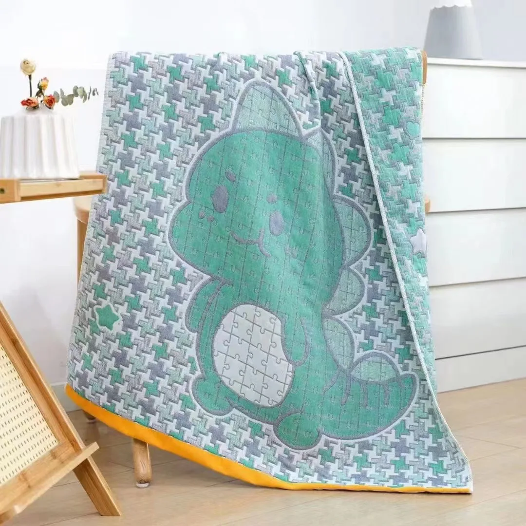 Cartoon Baby Flat Sheet Cotton Gauze 80*130 Soft Sweat-wicking High Quality Free Shipping