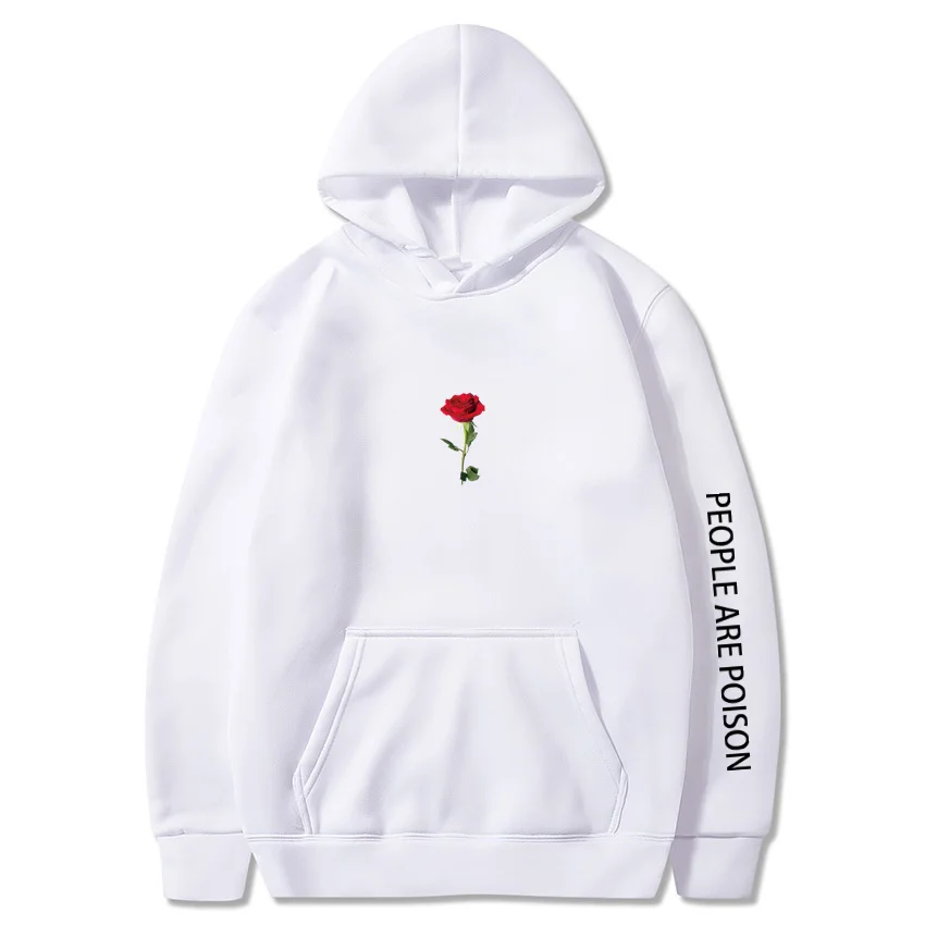 

2022 new style Hoodie New Style Rose Print Hoodie street style couple hip hop Pullover oversized top