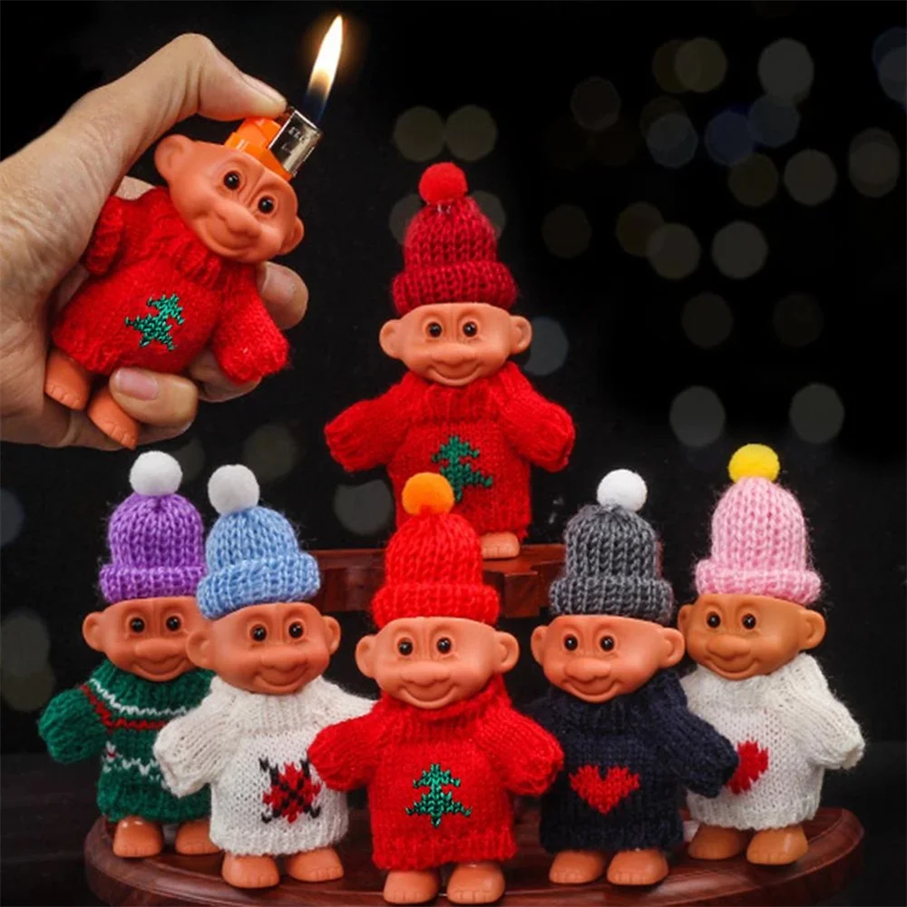 

Cute Silicone Cute Funny Rubber Naked Doll 7cm Lighter Case Box Lighter Protector Nostalgic Toys Cigarette Accessories Decor