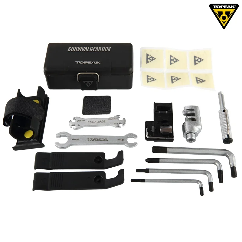 

Topeak TT2543 SURVIVAL GEAR BOX Bicycle Multi Repairing Tool Set Cycling Portable Tool Road Bike Wrench Kits Bicicleta MTB Tools