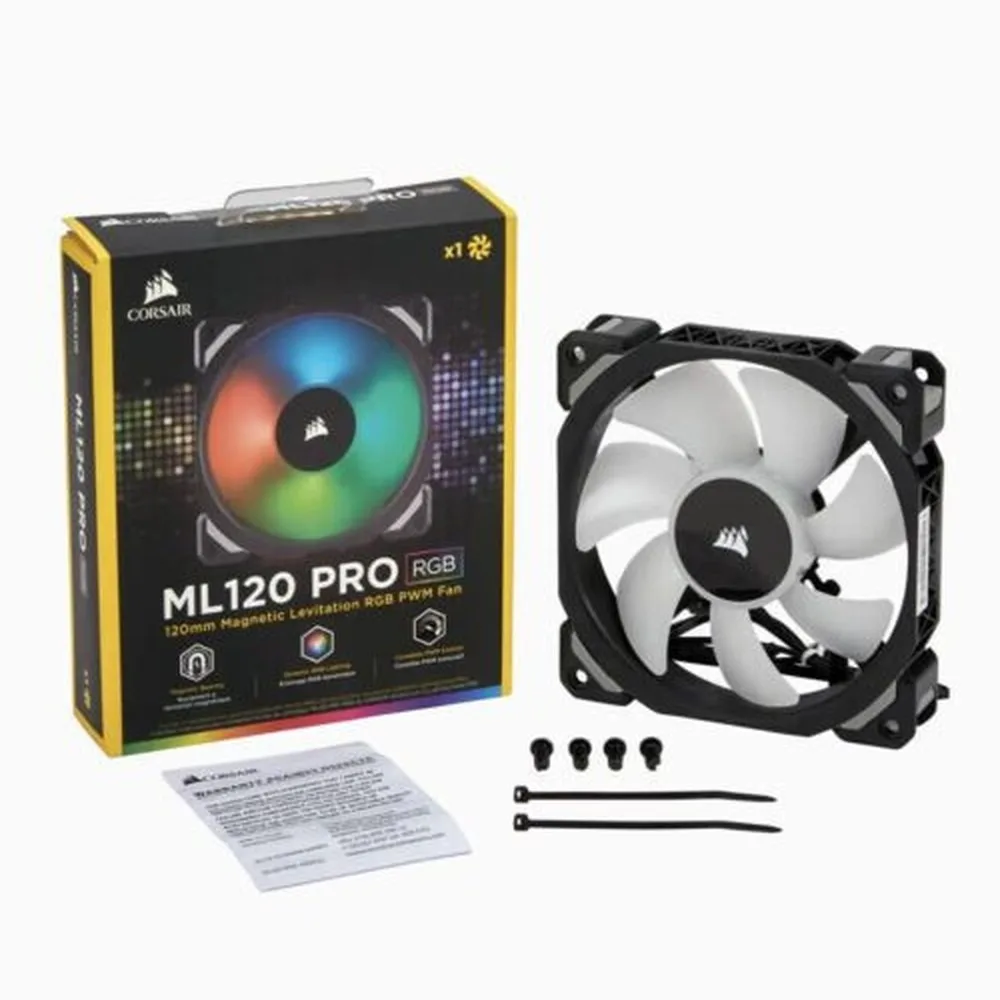 Вентилятор Corsair ML120 PRO 120 мм с магнитной левитацией, RGB LED, PWM, без упаковки (art.: 3920db2f62092) - 3920db2f62092