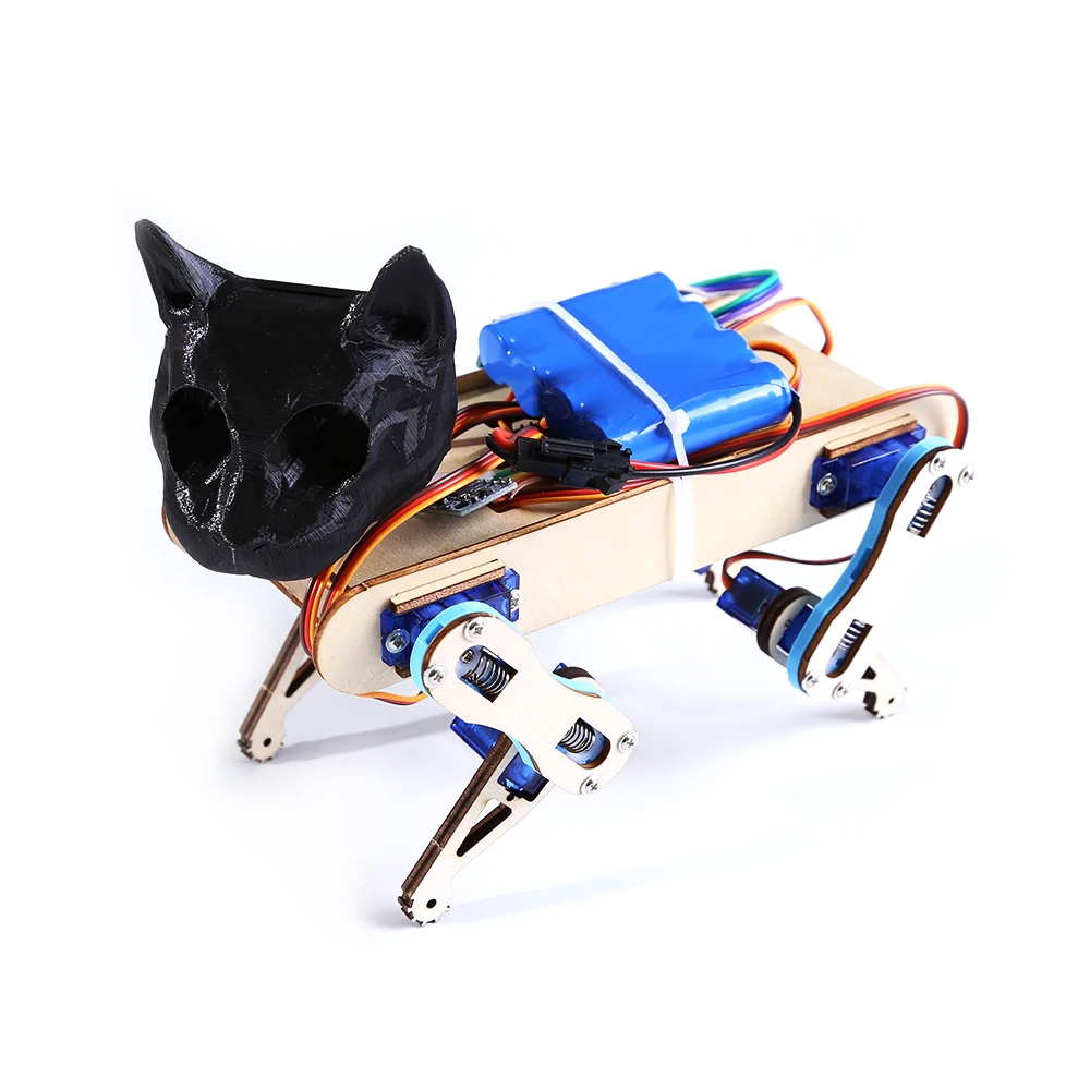 8-DOF Bionic Quadruped ROS Robot Arduino Nano DIY kit Smartphone control Maker open source hardware project programming platform |