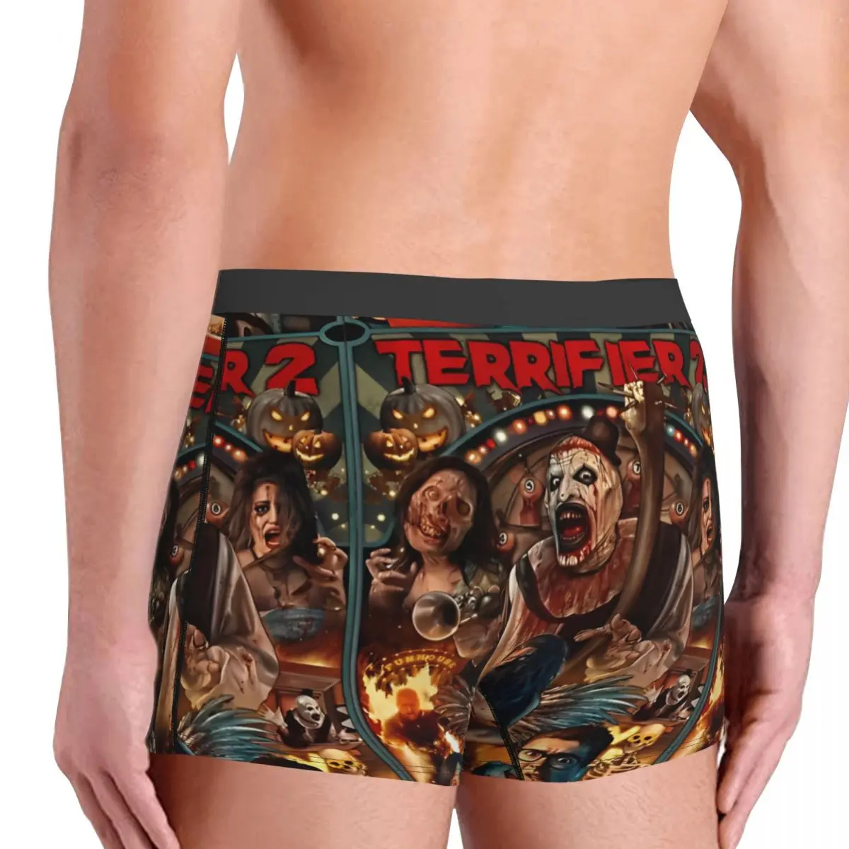 Мужские боксеры зеленые страшные дышащие мужские трусы