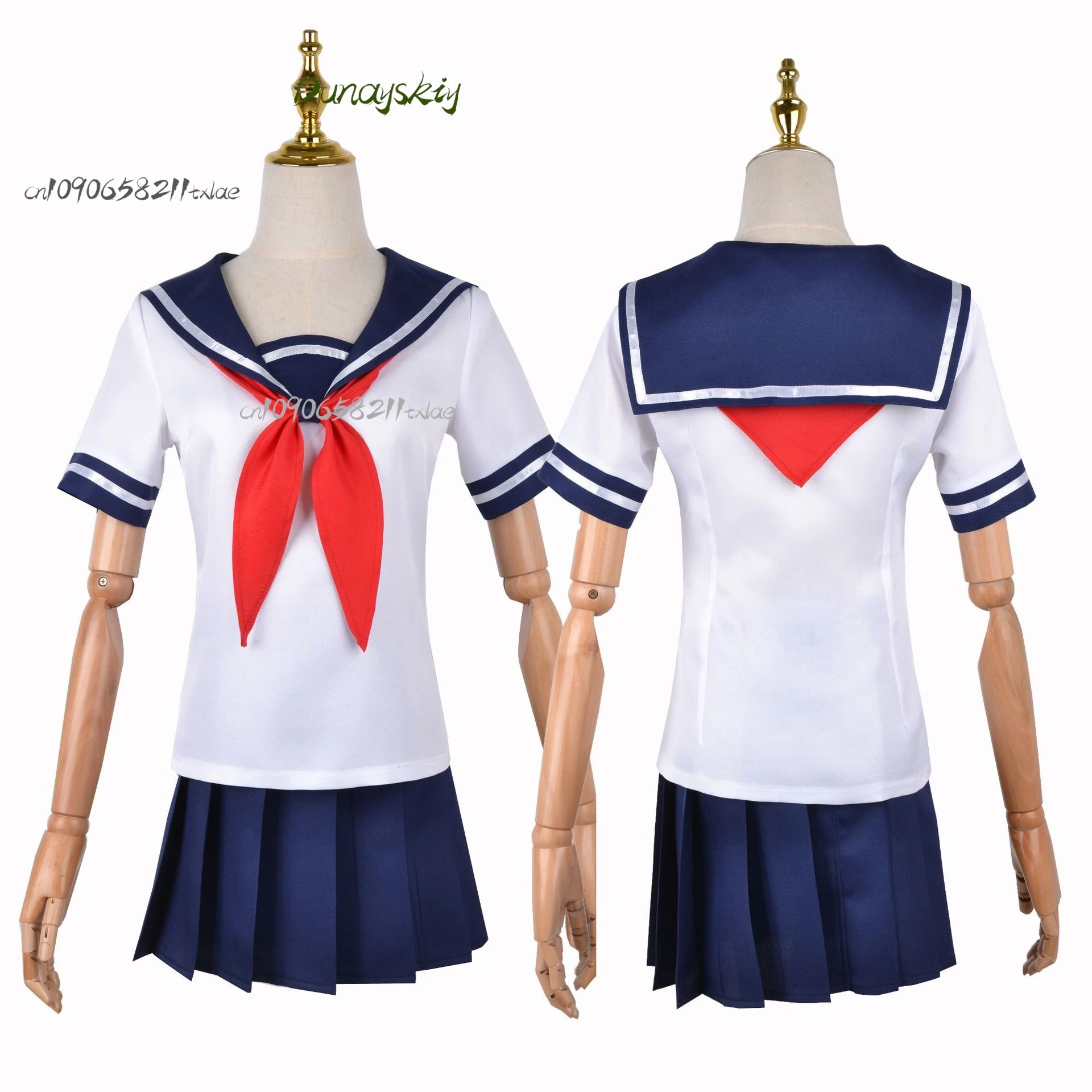 Игра Yandere Simulator Ayano Aishi Ryoba Aishi Косплей Костюм Парик JK платье школьная форма летнее аниме Jirai Kei kawaii Косплей (art.: 3920ce782babc) - 3920ce782babc