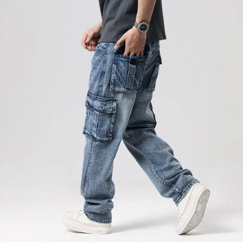 

Plus Size 46 Men Jeans Mens Trousers Jeans Men Pants for Men Clothing Jean Homme Jeans Male High Quality Pocket Casual Loose