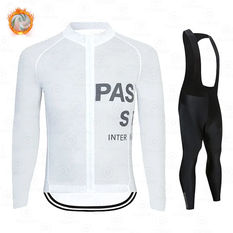 

Новинка 2022, зимний флисовый комплект одежды для велоспорта PAS, одежда для шоссейного велосипеда, трикотажная одежда для велоспорта с длинным рукавом, велосипедные теплые брюки, топы для горных велосипедов