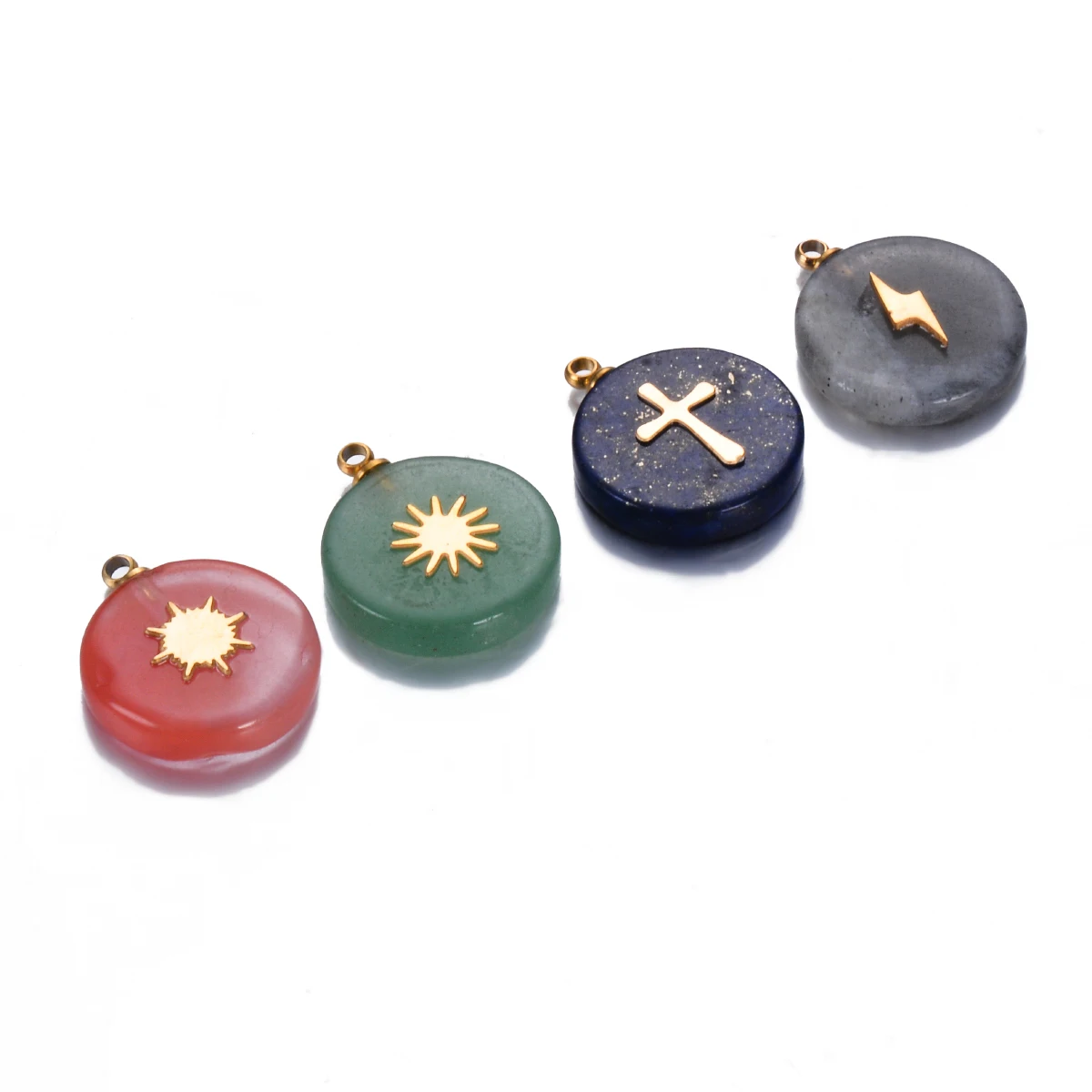 6 шт./партия подвески из натурального камня