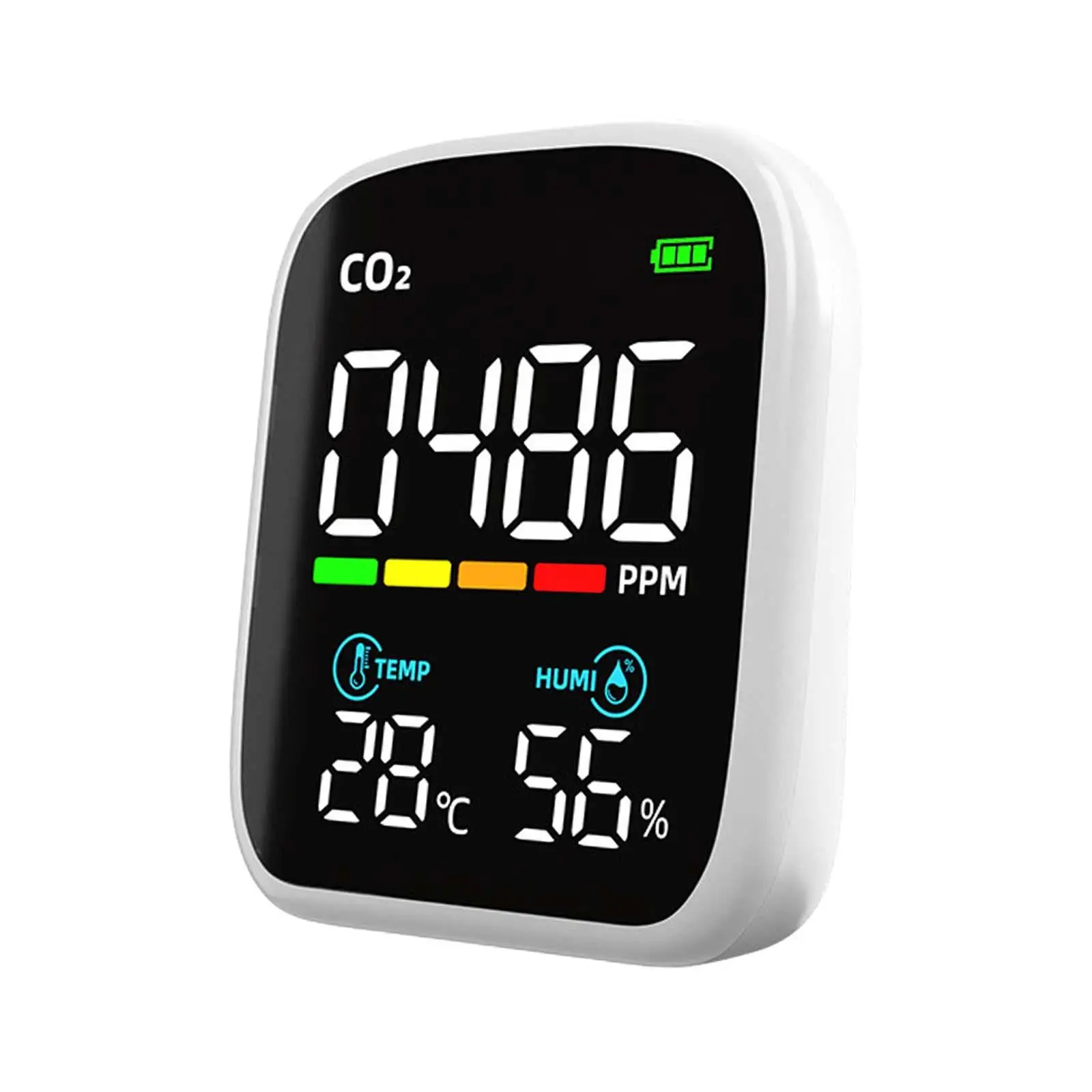 

CO2 Digital Monitor Tester Meter Monitor Large Screen Air Quality Analyzer Monitor for Travel Hotel