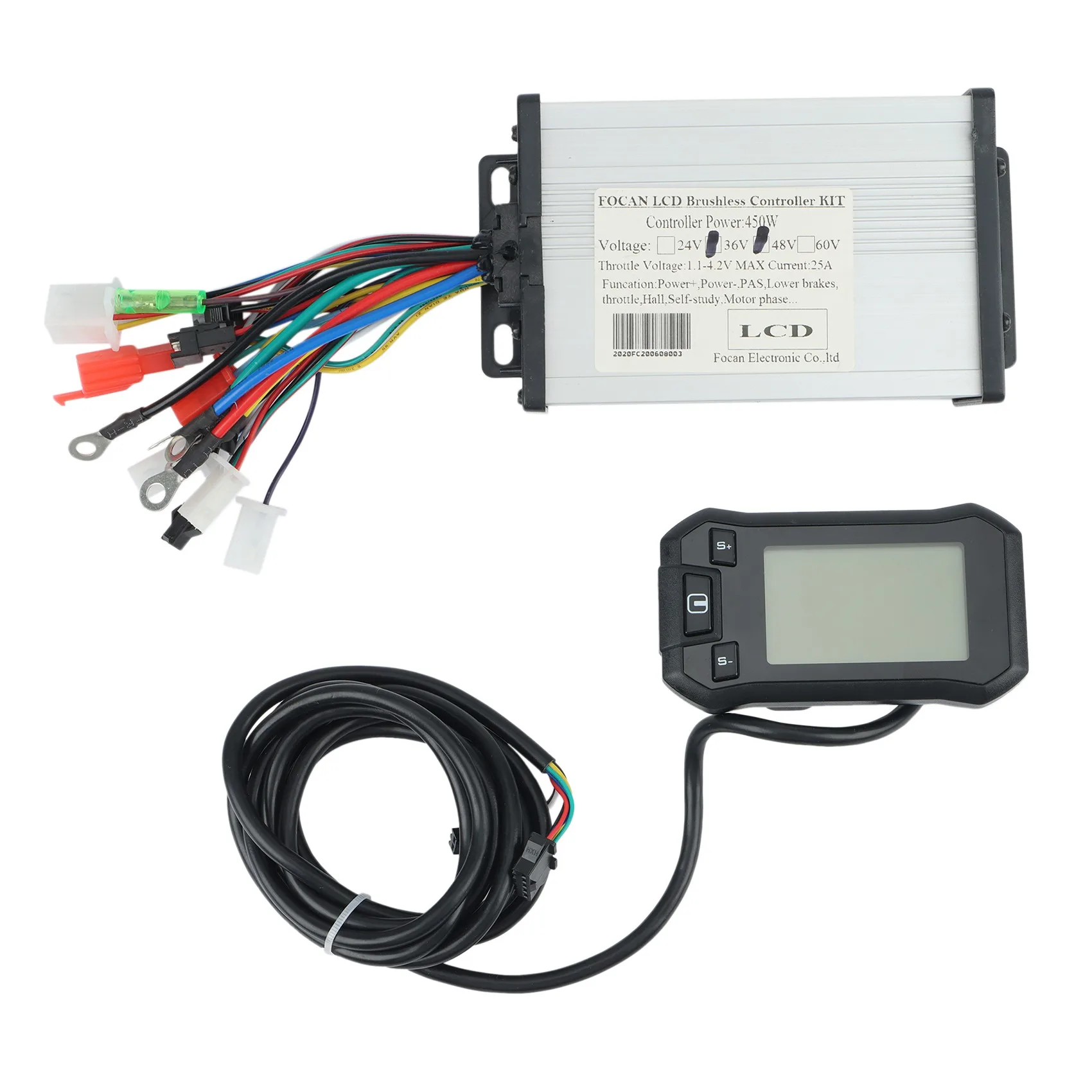 36/48V 450W E-Bike S850 LCD Display Brushless Motor Controller Kit for Electric Bicycle Scooter Folding Bike Equipment