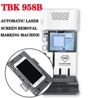 tbk 958b laser machine for iphone x 11 12 13 pro max back glass 20w automatic engraving logo marking machine