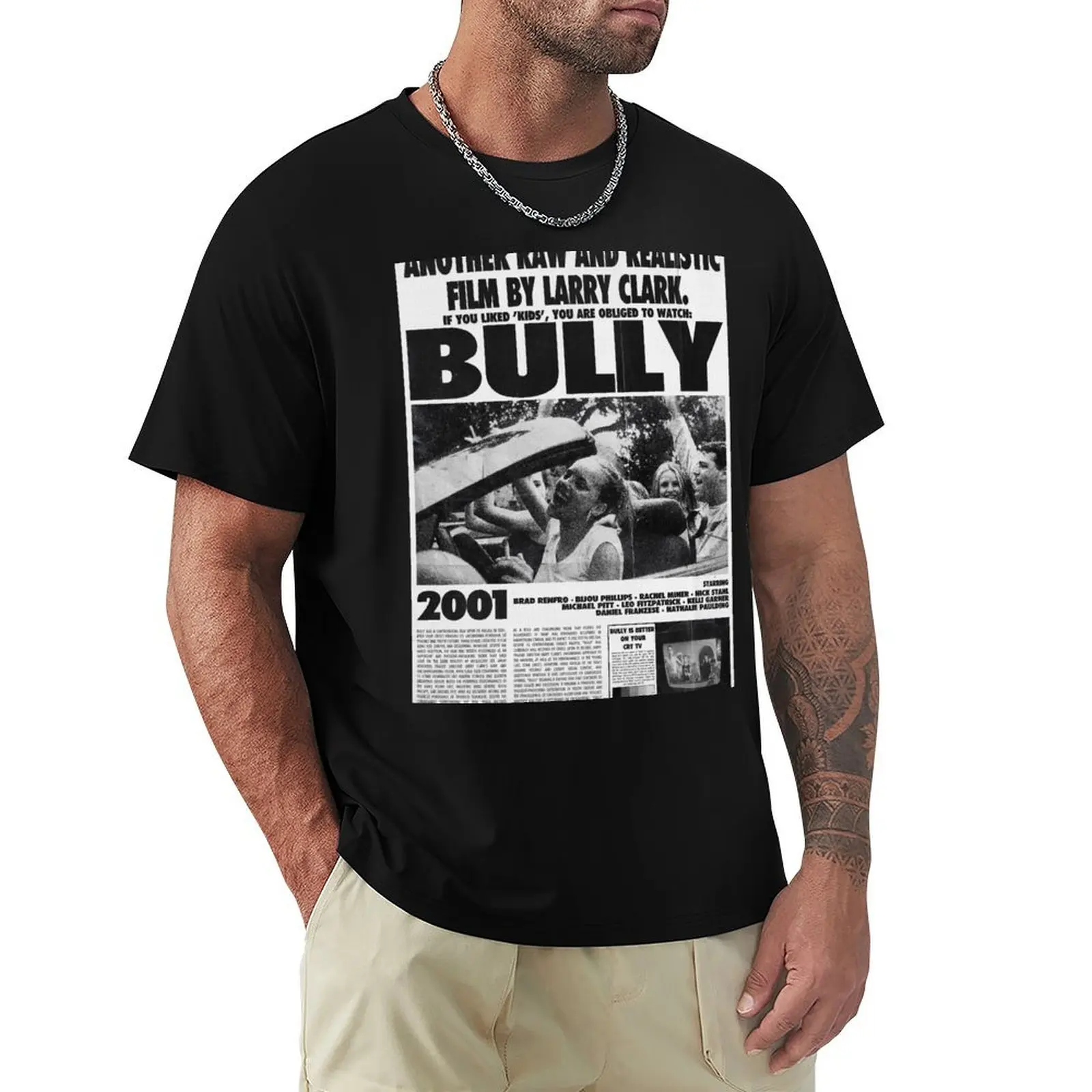 Фото Постер к фильму BULLY от wonda design. Базовая однотонная футболка с короткими рукавами. №1