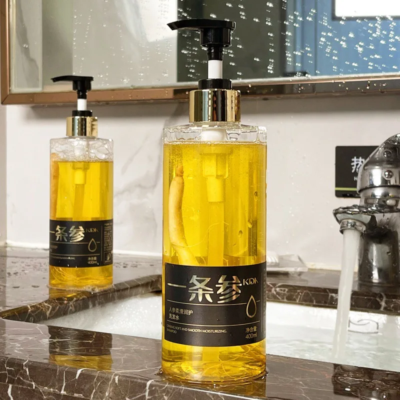 Разглаживающий шампунь с женьшенем освежающий для контроля жирности против