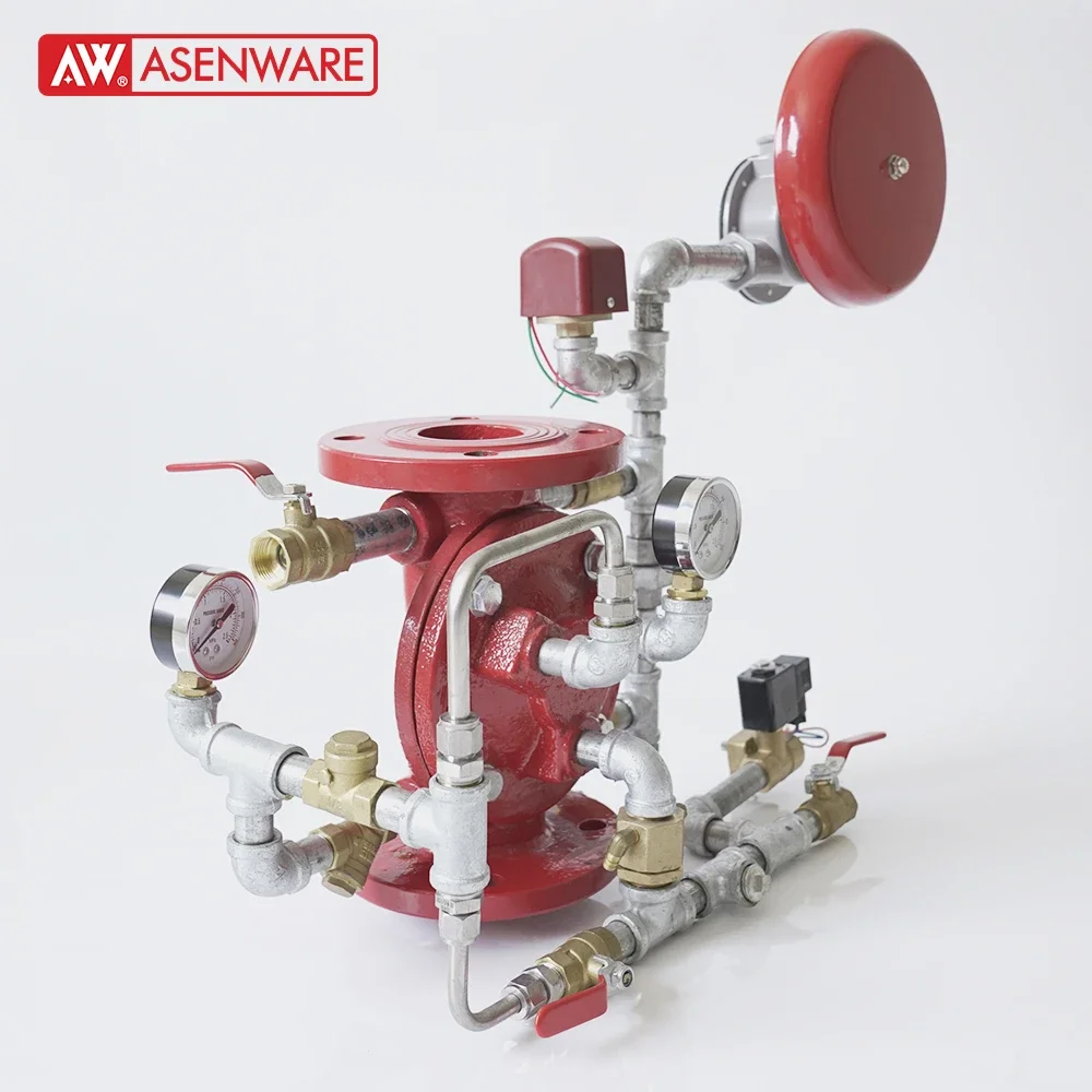 Автоматическая пожарная спринклерная система сигнальный клапан DN65-DN200